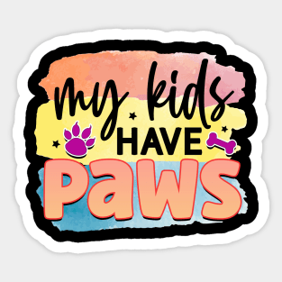 Pawsitively Hilarious: A Shirt for Dog Lovers Sticker